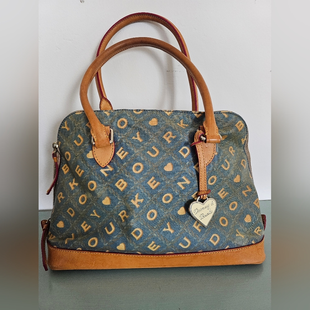 Y2k Vintage Crossword Dooney & Bourke Satchel Bag